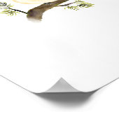 Poster van Chickadee Bird Print (Hoek)