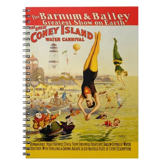 Poster van Coney Island Sideshow Notitieboek (Voorkant)