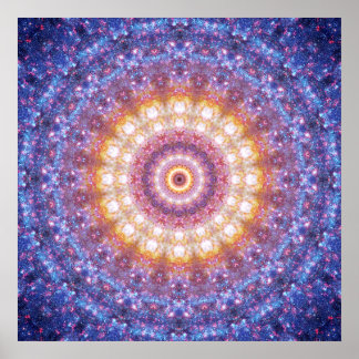 Poster van Cosmic Mandala - Poster van de Meditati