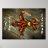 Poster van Crawfish Fleur-De-Lis (Voorkant)