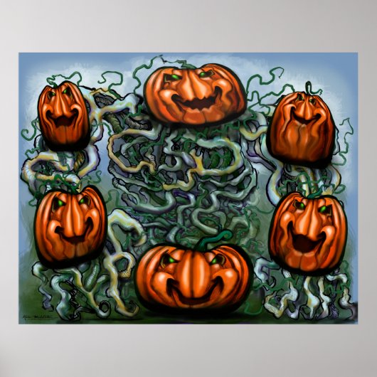 Poster van Creepy Pumpkin (Voorkant)
