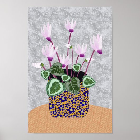 poster van cyclamen (Voorkant)