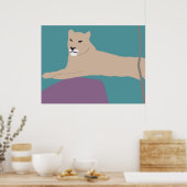 Poster van de Afrikaanse Leeuwen (Keuken)