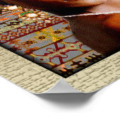 Poster van de Afrikaanse stamkoningin (Hoek)