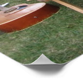 Poster van de band van de muzikant (Hoek)