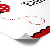 Poster van de Banner van de Banner van de Rood en  (Hoek)