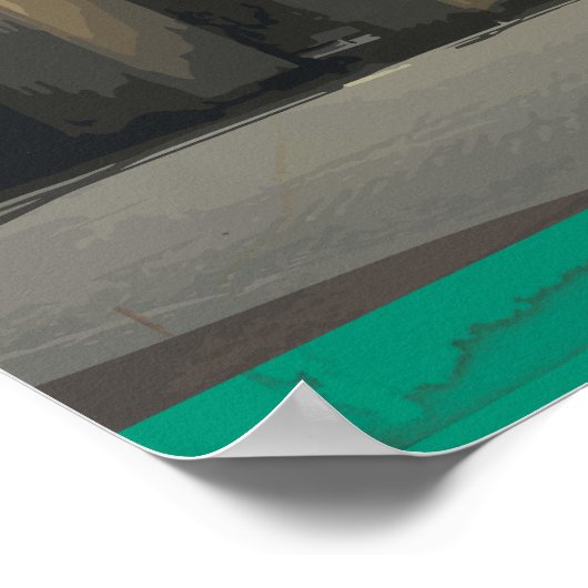 Poster van de Berlijnse Vintage-reis (Hoek)