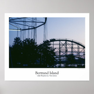 Poster van de Bertrand Island Amusement Park