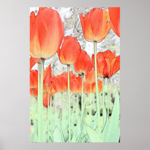 poster van de bloem. plant van de bloem