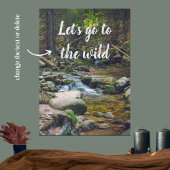 Poster van de boswaterval