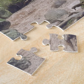 Poster van de boswaterval legpuzzel (Zijkant)