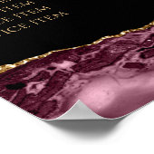 Poster van de Bourgogne Gold Agate-prijslijst (Hoek)