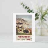 Poster van de Britse kustspoorwegen Briefkaart (Staand voorkant)