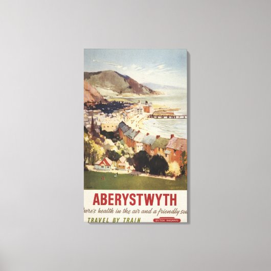 Poster van de Britse kustspoorwegen Canvas Afdruk (Voorkant)