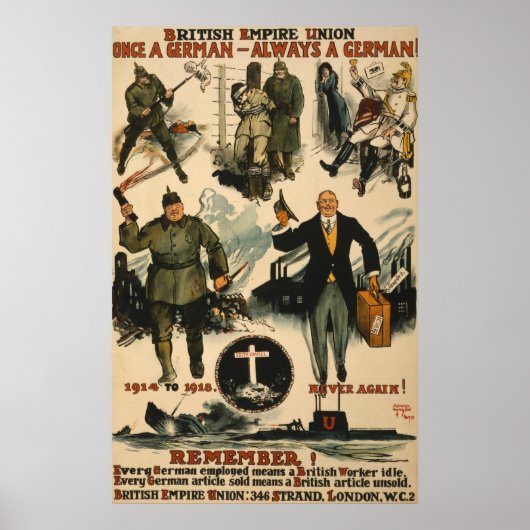 Poster van de Britse Rijk Union (Voorkant)