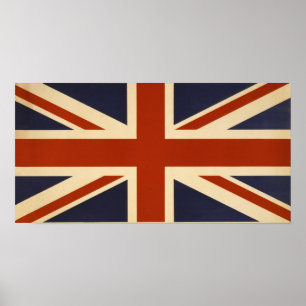 Poster van de Britse vlag