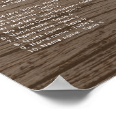 Poster van de bruine-houtkorrel (Hoek)