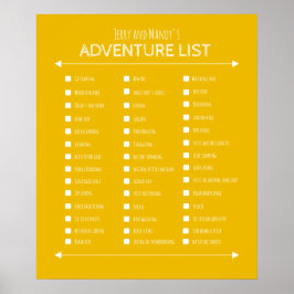 Poster van de cadeauemmer van een buitenechtpaar