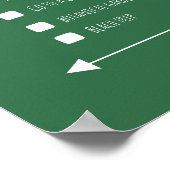 Poster van de cadeaulijst van beste paar (Hoek)