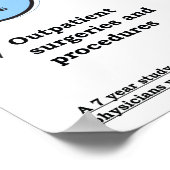 Poster van de chiropractische Kosten (Hoek)