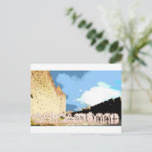 Poster van de citadale stadsmuren van Carcassonne Briefkaart (Staand voorkant)