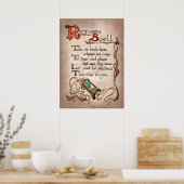 poster van de coole heksenpartij (Keuken)