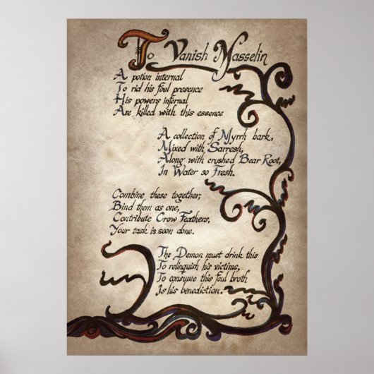 poster van de coole heksenpartij (Voorkant)