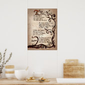 poster van de coole heksenpartij (Keuken)