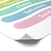 Poster van de dagen van de week (Hoek)