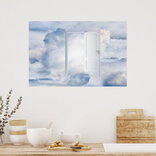 Poster van de deur van de hemel (Keuken)