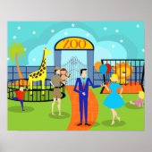  Poster van de dierentuin (Voorkant)