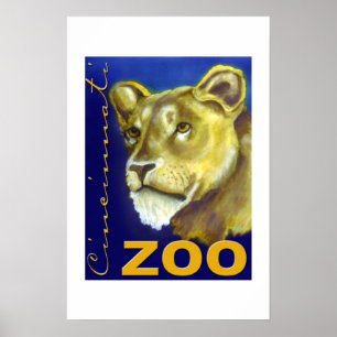 Poster van de dierentuin Cincinnati