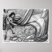 Poster van de dode ogen van Vannak en visnet (Voorkant)