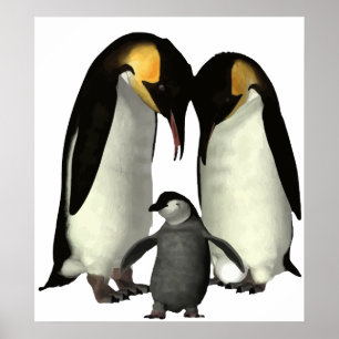 Poster van de familie Penguin