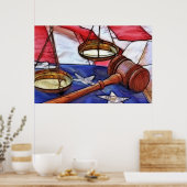 Poster van de feestelijke wet (Keuken)