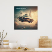 Poster van de Fiction Flying Cars (Keuken)
