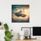  Poster van de Fiction Flying Cars (Thuiskantoor)