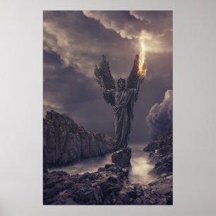 poster van de flamingengel