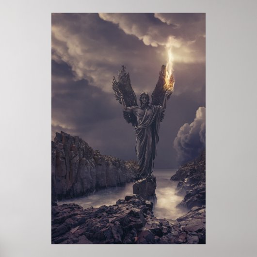 poster van de flamingengel (Voorkant)