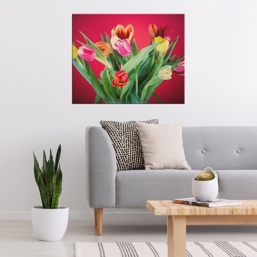 Poster van de florale florale tulp van Springtime 