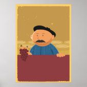 Poster van de Franse Winemaker (Voorkant)