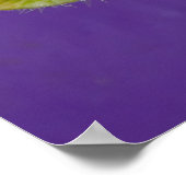 Poster van de groene en witte dame Slipper Orchid (Hoek)