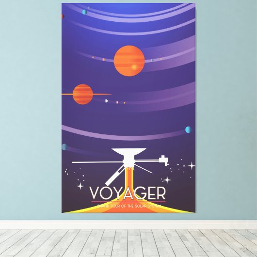 Poster van de Grote Tour Science van Voyager Canvas Afdruk (Insitu (Houten vloer))