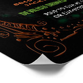 Poster van de Halloween-partij 12 x 16 (Hoek)