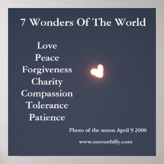 Poster van de harsvormende maan