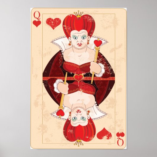 Poster van de hartenkoningin (Voorkant)