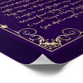 Poster van de Heilige Koningin Katholiek Prayer (Hoek)