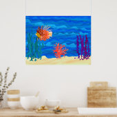 Poster van de heilvis (Keuken)