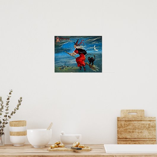 Poster van de heks (Keuken)