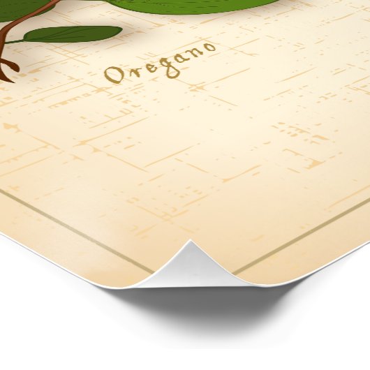 Poster van de Italiaanse kruiden Perfect Poster (Hoek)